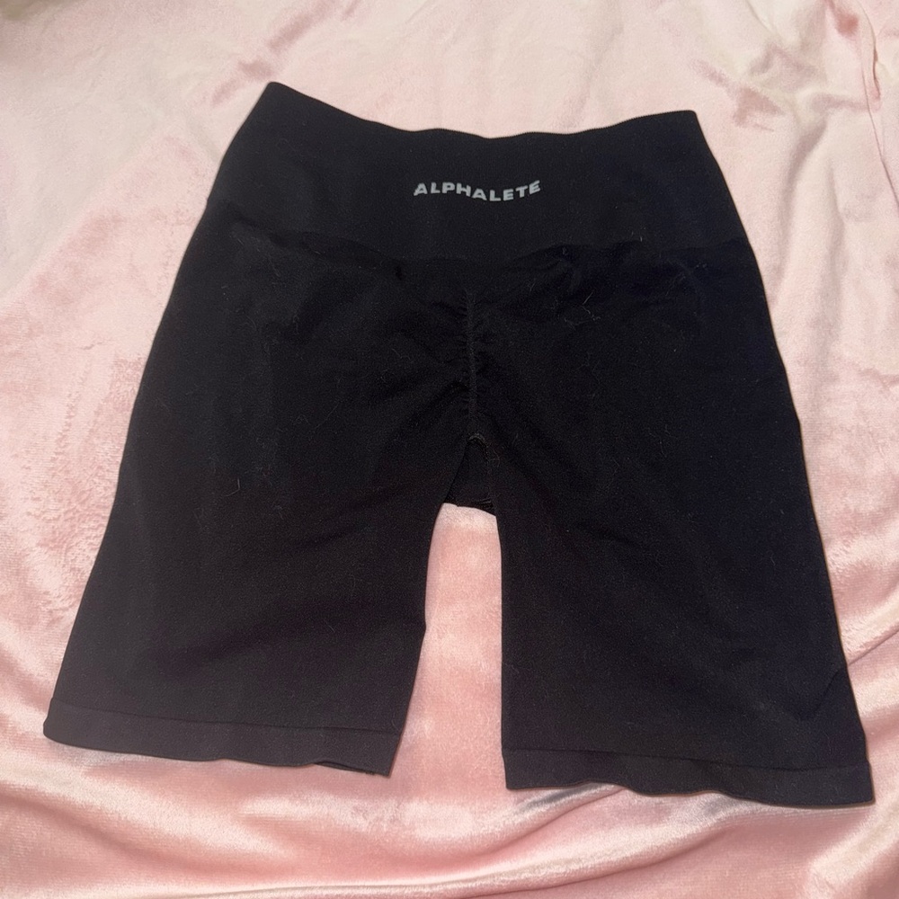 Alphalete Amplify Women's Black Bike Shorts